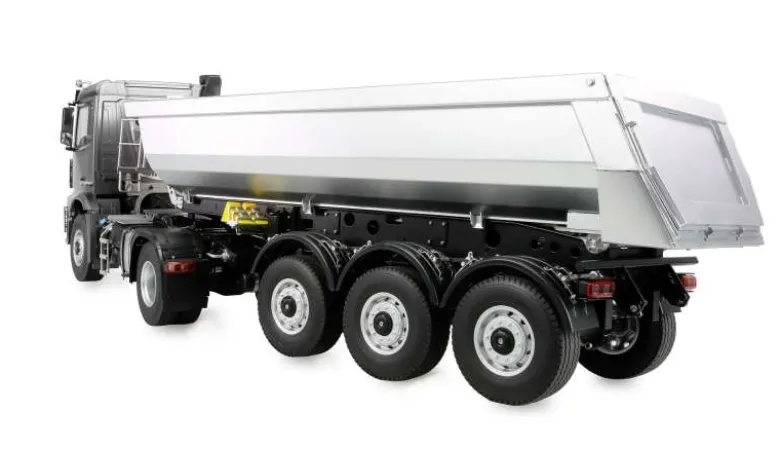 AMEWI 22696Mercedes-Benz Arocs Sattelzug mit Kippauflieger 4x4 1:14 RTR anthrazit