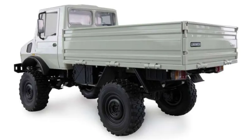 AMEWI 22631Mercedes-Benz Unimog Basic 4WD 1:12 RTR, hellgrau