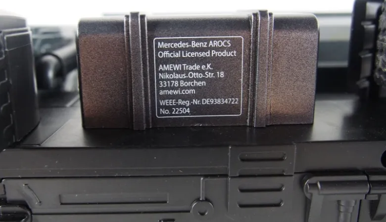 AMEWI 22504Mercedes LKW Kipper PRO Metall 2,4GHz RTR grau