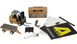 AMEWI 22745Mini-Gabelstapler aus Metall mit Anhänger, 8-Kanal, 1:64 RTR