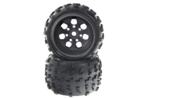AMEWI 004-123MKompletträder schwarze Felgen 17mm für 1/8 Monstertruck (2)