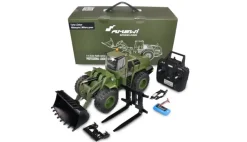 AMEWI 22534Radlader G485E ME Militär Teilmetall 10-Kanal 1:14 RTR grün Licht & Sound