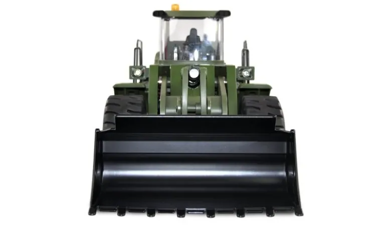 AMEWI 22534Radlader G485E ME Militär Teilmetall 10-Kanal 1:14 RTR grün Licht & Sound