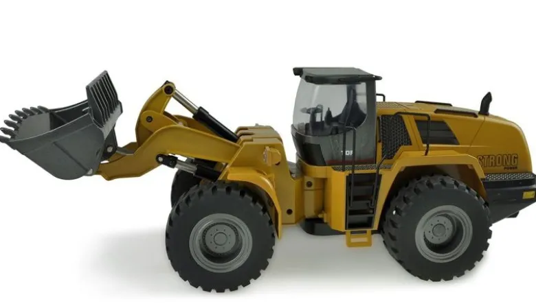 AMEWI 22343Radlader V4 Teilmetall 1:14 mit Licht und Sound, 2,4GHz RTR