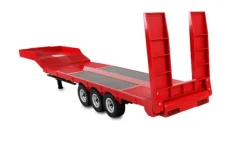 AMEWI 22742Tieflader-Sattelauflieger Dreiachser für Scania 1:18 rot Zubehör für AM22717