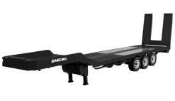 AMEWI 22761Tieflader-Sattelauflieger Dreiachser für Scania 1:18 schwarz Zubehör für AM22760