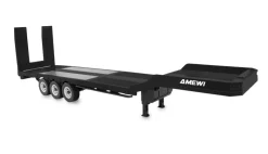 AMEWI 22761Tieflader-Sattelauflieger Dreiachser für Scania 1:18 schwarz Zubehör für AM22760