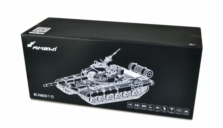 AMEWI 23120T-72 Kampfpanzer 1:16 Advanced Line IR/BB 2.4GHz RTR