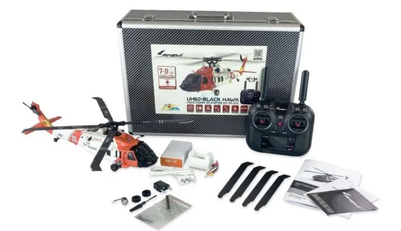 AMEWI 25337UH60 Black Hawk Küstenwache Helikopter 6G/3D GPS RTF