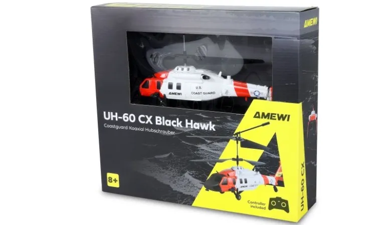 AMEWI 25371UH-60 CX Black Hawk Coastguard Koaxial Hubschrauber RTF 3-Kanal