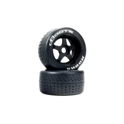 ARRMA ARA550073dBoots Hoons 53/107 Reifen (weiß) auf 5-Speichenfelge 17mm Mit verstärkter Gewebeeinlage für hohe Geschwindigkeiten