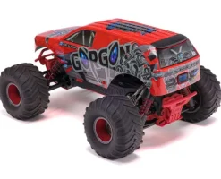 ARRMA ARA3230ST2GORGON 4X2 MEGA 550 Brushed Monster Truck RTR 1:10 rot mit Spektrum S120 USB-C Smart Lader und 8,4V 3300mAh Akku