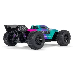 ARRMA ARA2508ST2Mini KRATON 3S BLX 4X4 1/16 Speedmonster Truck RTR teal/pink inkl. 3S 11,1V 2000mAh Spektrum Smart G2 LiPo und Ladegerät