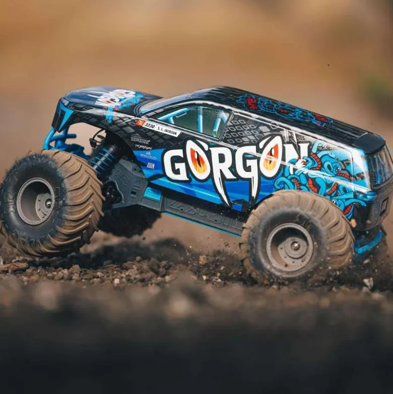 ARRMA ARA3230T1GORGON 4X2 MEGA 550 Brushed Monster Truck RTR blau