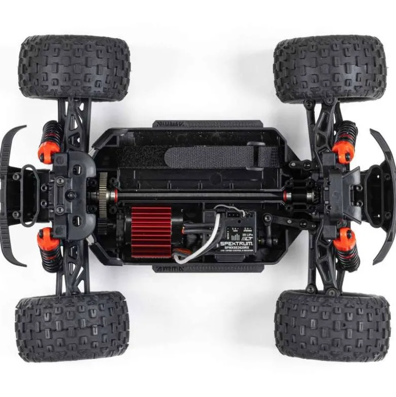 ARRMA ARA2102T2GRANITE GROM MEGA 380 Brushed 4X4 Monster Truck 1:18 RTR inkl. LiPo Akku und Ladegerät, rot