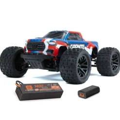 ARRMA ARA2102T1GRANITE GROM MEGA 380 Brushed 4X4 Monster Truck 1:18 RTR inkl. LiPo Akku und Ladegerät, blau