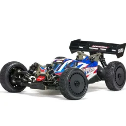 ARRMA ARA8406TLR Tuned TYPHON 6S 4WD BLX Buggy 1:8 RTR, rot/blau