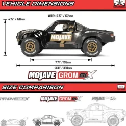 ARRMA ARA2304T1MOJAVE GROM 223S DSC 4x4 RTR Brushless Desert Truck 1:16 schwarz
