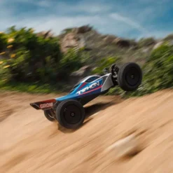 ARRMA ARA2106T1TYPHON GROM MEGA 380 Brushed 4X4 Buggy 1:18 RTR, blau/silber inkl. LiPo Akku und Ladegerät