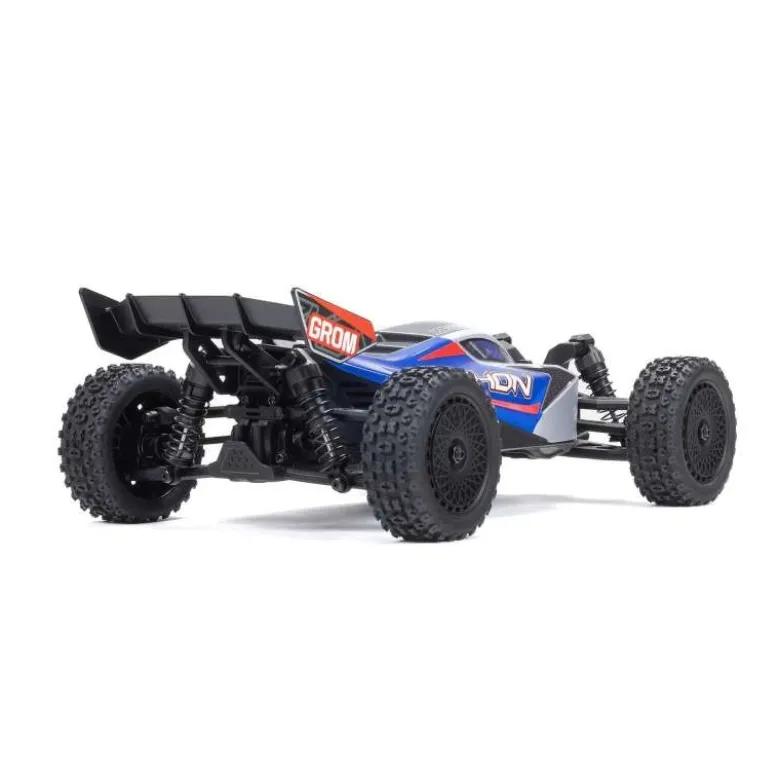 ARRMA ARA2106T1TYPHON GROM MEGA 380 Brushed 4X4 Buggy 1:18 RTR, blau/silber inkl. LiPo Akku und Ladegerät