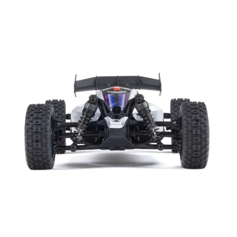 ARRMA ARA2106T1TYPHON GROM MEGA 380 Brushed 4X4 Buggy 1:18 RTR, blau/silber inkl. LiPo Akku und Ladegerät
