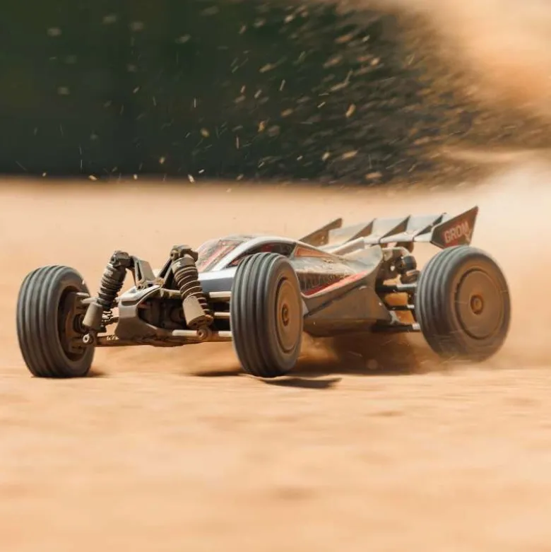 ARRMA ARA2306T1Typhon GROM 223S BLX Brushless 4x4 Small Scale Buggy RTR silber