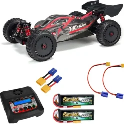ARRMA ARA8606V5S1Typhon 6S BLX V5 4WD Buggy 1:8 + 2x3S LiPo, Duo-Lader