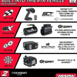 ARRMA ARA8708V6T1KRATON 6S EXB 4x4 Brushless Speed Truck 1/8 RTR, schwarz