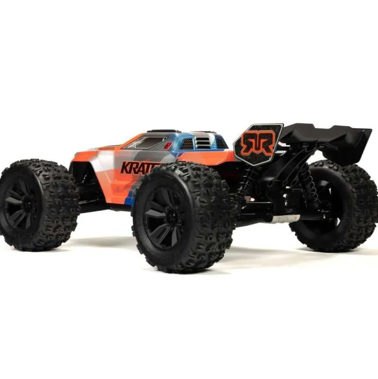 ARRMA ARA8608V6T1KRATON 6S V6 1/8 4X4 BLX Speed Monster Truck RTR blau/orange