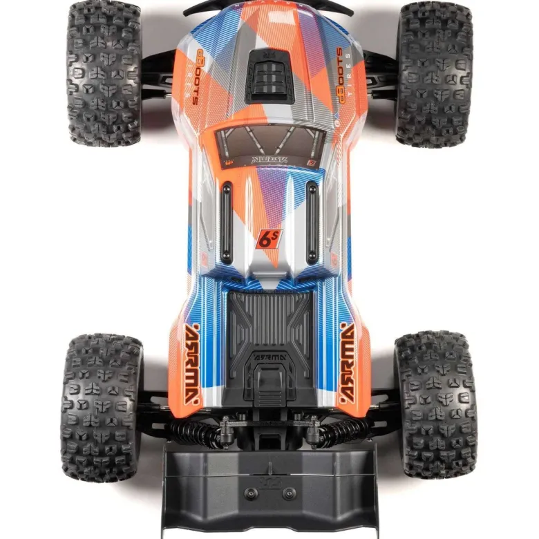 ARRMA ARA8608V6T1KRATON 6S V6 1/8 4X4 BLX Speed Monster Truck RTR blau/orange