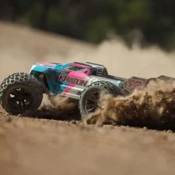 ARRMA ARA8608V6T2KRATON 6S V6 1/8 4X4 BLX Speed Monster Truck RTR blau/pink