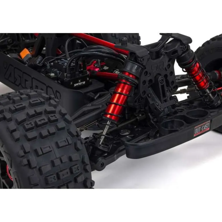 ARRMA ARA5810V2T1OUTCAST 4X4 8S BLX 1/5 EXB Brushless Stunt Truck RTR, Black