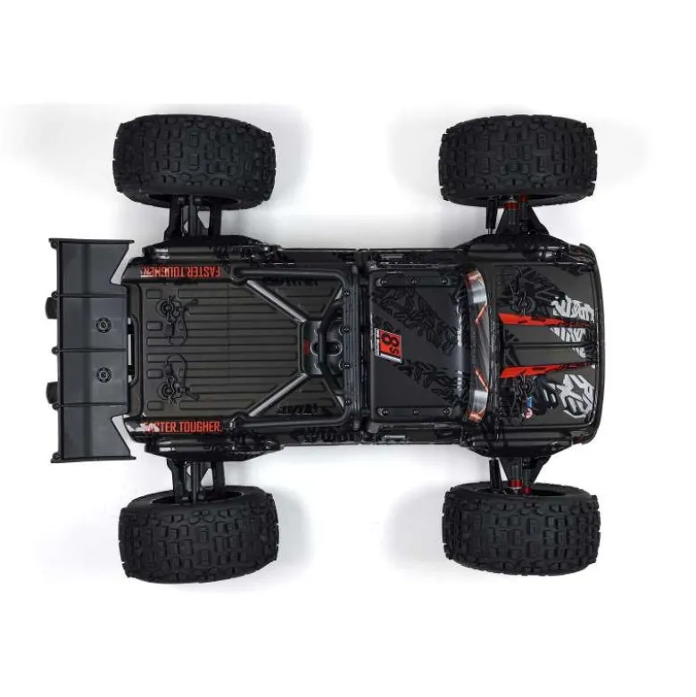 ARRMA ARA5810V2T1OUTCAST 4X4 8S BLX 1/5 EXB Brushless Stunt Truck RTR, Black