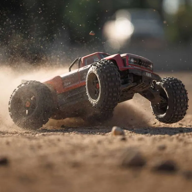 ARRMA ARA4410V2T4OUTCAST 4X4 4S V2 BLX 1/10 Stunt Truck RTR, rot