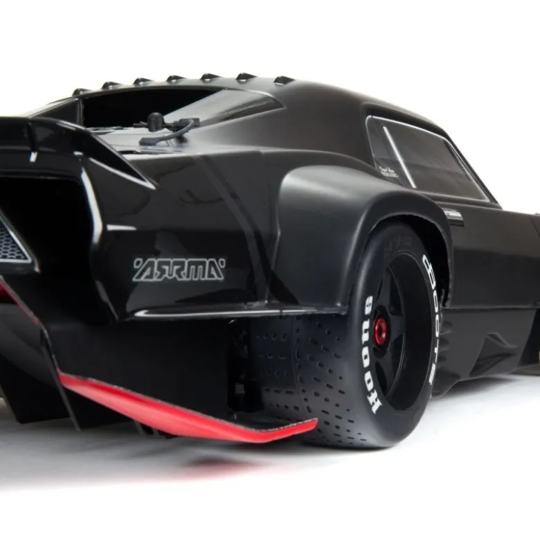 ARRMA ARA7617V2T1SET2FELONY 6S BLX Street Bash 1/7 RTR Muscle schwarz 6S Spar-Set inkl. 2x3S 5000mAh LiPo Akku, 6A Ladegerät & Ladekabel