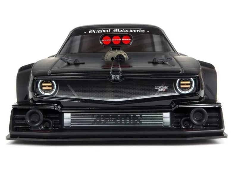 ARRMA ARA7617V2T1SET2FELONY 6S BLX Street Bash 1/7 RTR Muscle schwarz 6S Spar-Set inkl. 2x3S 5000mAh LiPo Akku, 6A Ladegerät & Ladekabel