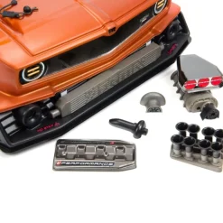 ARRMA ARA7617V2T2SET2FELONY 6S BLX Street Bash 1/7 RTR Muscle orange 6S Spar-Set inkl. 2x3S 5000mAh LiPo Akku, 6A Ladegerät & Ladekabel