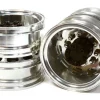Berlinski Tuning C26591BLACKCNC Aluminium T5 Heckfelgen für Zwillingsreifen 1/14 Truck
