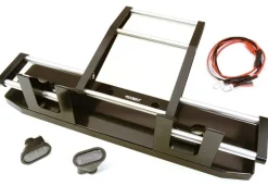 Berlinski Tuning C27117BLACKCNC Alu Front Rammer mit LED für 1/14 Tamiya King Hauler