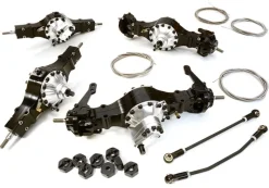 Berlinski Tuning C26809BLACK8x8 Alu Achsen Set sperrbar für 1/10 und 1/14 Fahrzeuge