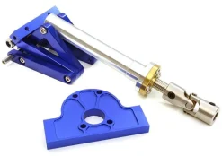 Berlinski Tuning C27800BLUEAlu Kipp-Spindel-Mechanik mit Motohalter für 1/14 Truck