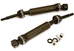 Berlinski Tuning C28583CARBONXHDv2 Stahl Antriebswelle hinten (carbon) für 4WD Slash