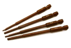 Berlinski Tuning C233014-teiliges metrisches Sechskant-Bit-Set mit 1/4-Zoll-Adapter 1,5; 2,0; 2,5; 3,0 mm