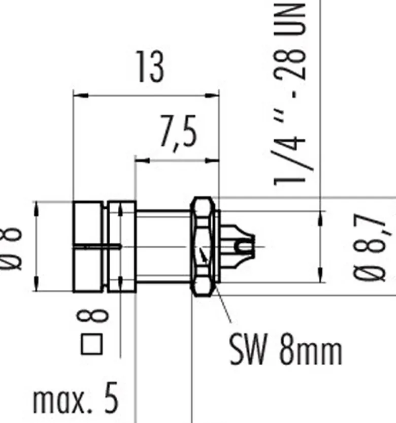 Binder 09-9765-30-04Flanschstecker 4-polig Serie 719 Rundsteckverbinder