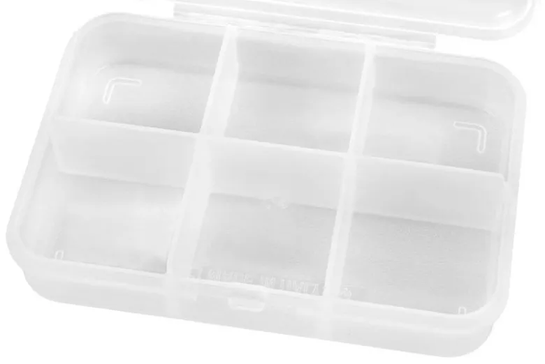 B-tec BT-010-00037Kleinteile Box - 91x66x21mm - 6 Fächer