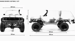 Carisma 82768SCA-1E 1981 Range Rover Custom 2.1 1:10 Crawler 285mm WB