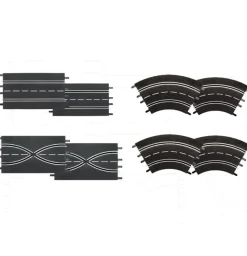 Carrera 26953Ausbauset (2 Geraden, 2 Spurwechsel, 4 Kurven 1/60°)