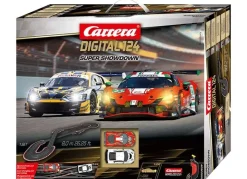 Carrera 20023639Digital 124 Startpackung Super Showdown - 8m Streckenlänge mit Audi R8 LMS GT3 evo II und Ferrari 296 GT3