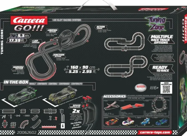 Carrera 62602GO!!! Tuning Zone - Startpackung mit 5,3m Streckenlänge inkl. 2 Hypercars mit Ground Light Effect