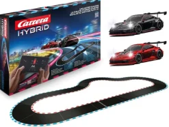 Carrera 50050002HYBRID Devil Drivers - Startpackung 6,09m Streckenlänge mit Porsche 911 GT3 R rot und Porsche 911 GT3 R schwarz
